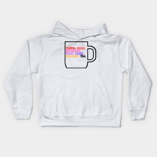 Lovely cuppa tea. Kids Hoodie